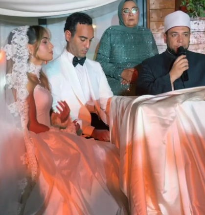 من حفل زفاف الفنانة هاجر السراج
