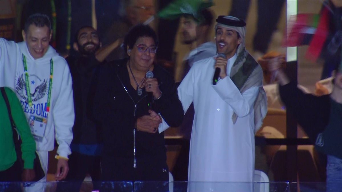 محمد منير من المباراة