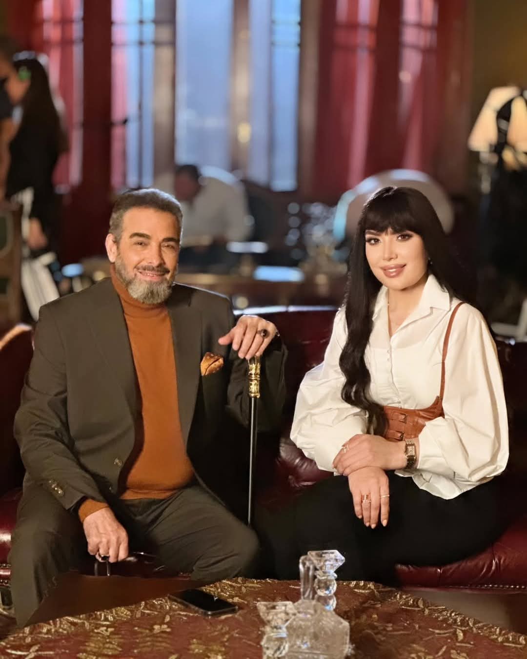 احمد عبد العزيز وعبير صبري من كواليس العمل