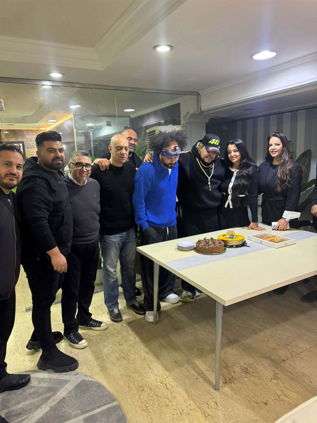 سعيد امام يحتفل بعيد ميلاده