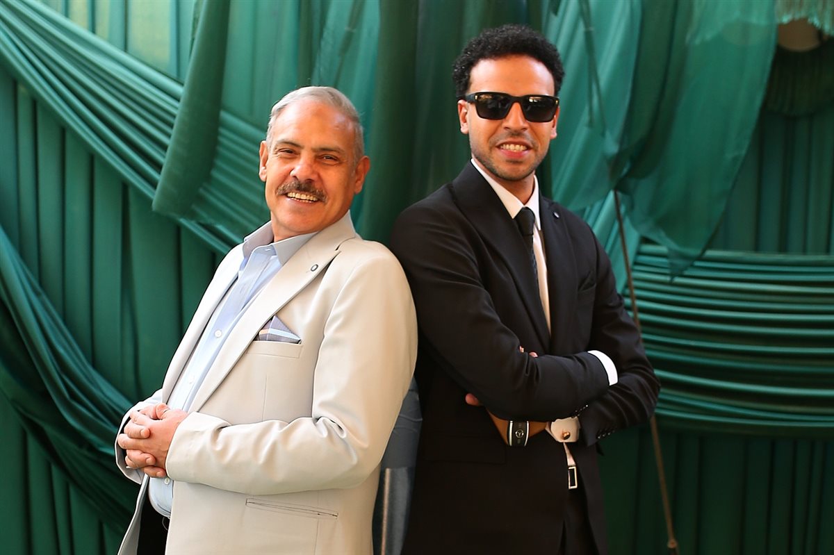 محمد رضوان بصحبة نجوم الفن من حفل خطوبة ابنته ريم