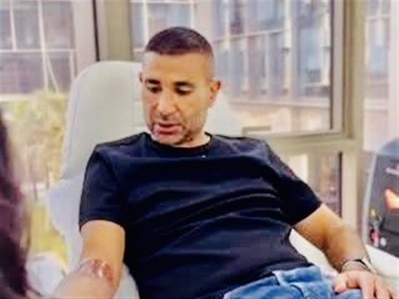 أحمد سعد اثناء ازالة