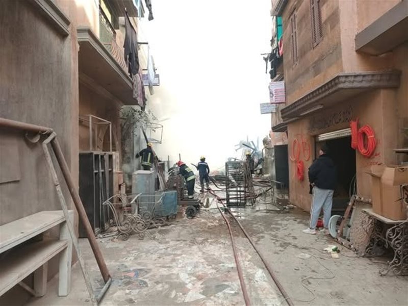 حريق ديكور مسلسل