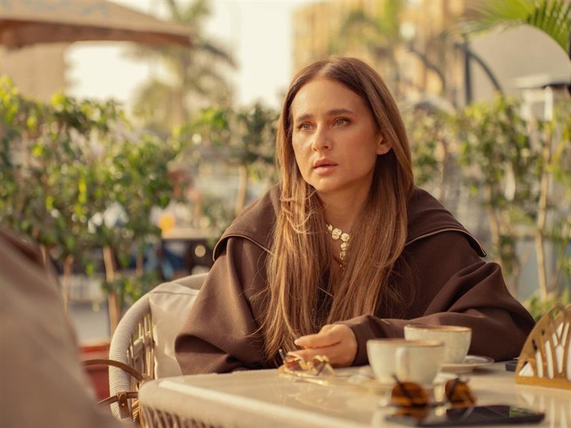 نيللي كريم من كواليس تصوير :على قد الحب