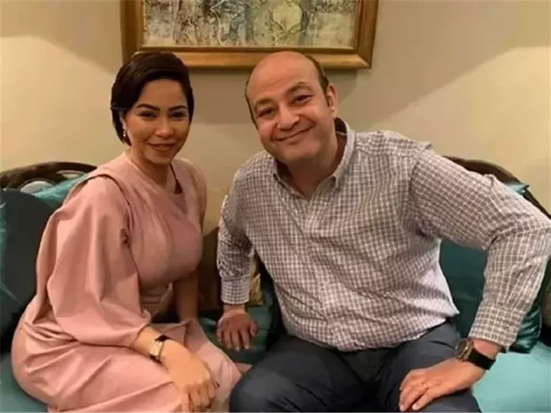 عمرو أديب وشيرين عبد الوهاب