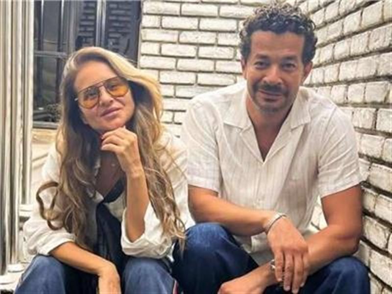 نيللي كريم وشريف سلامة 