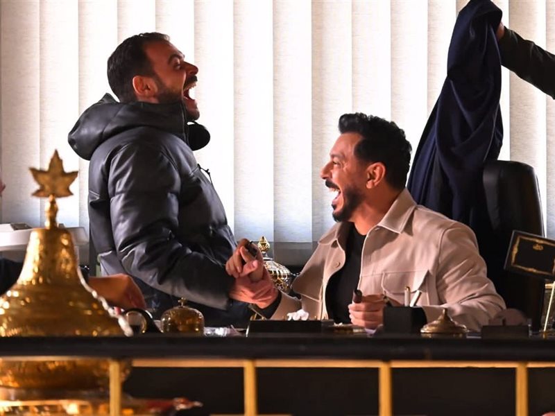 مصطفى شعبان والمخرج أحمد خالد أمين