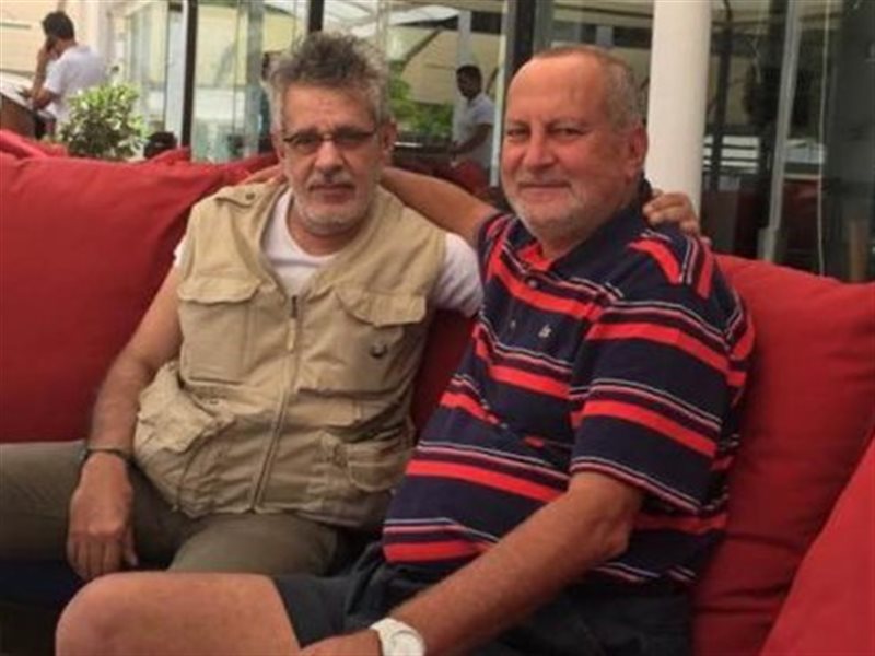 أشرف أباظة برفقة شقيقه زكي فطين عبدالوهاب