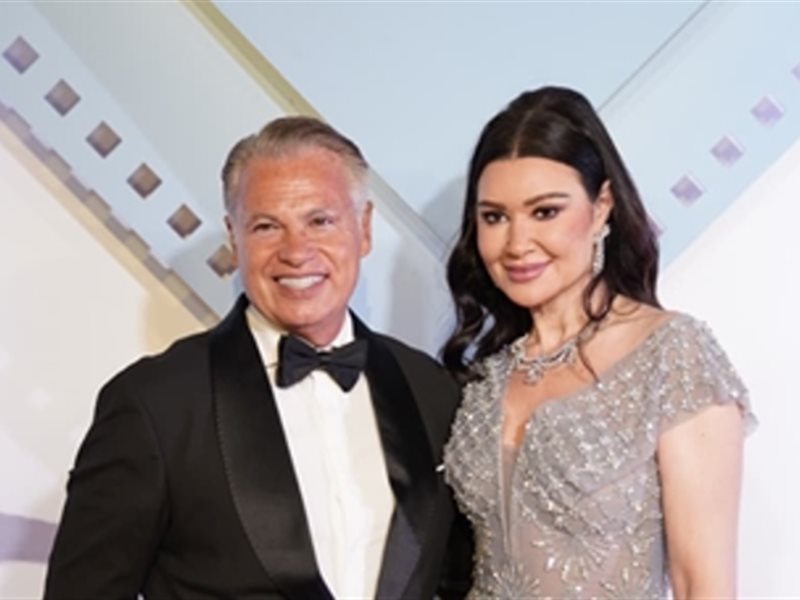 أروى جودة وزوجها 