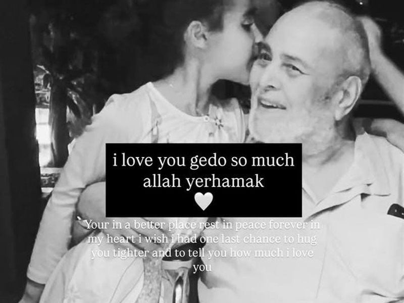 تاليا تامر حسني وجدها