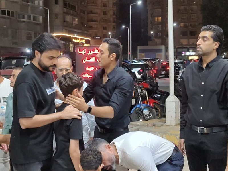 عزاء زوجة الفنان حسن عيد